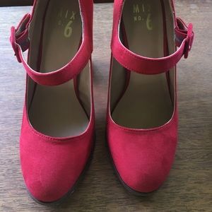 Red high heels- wore once - no box